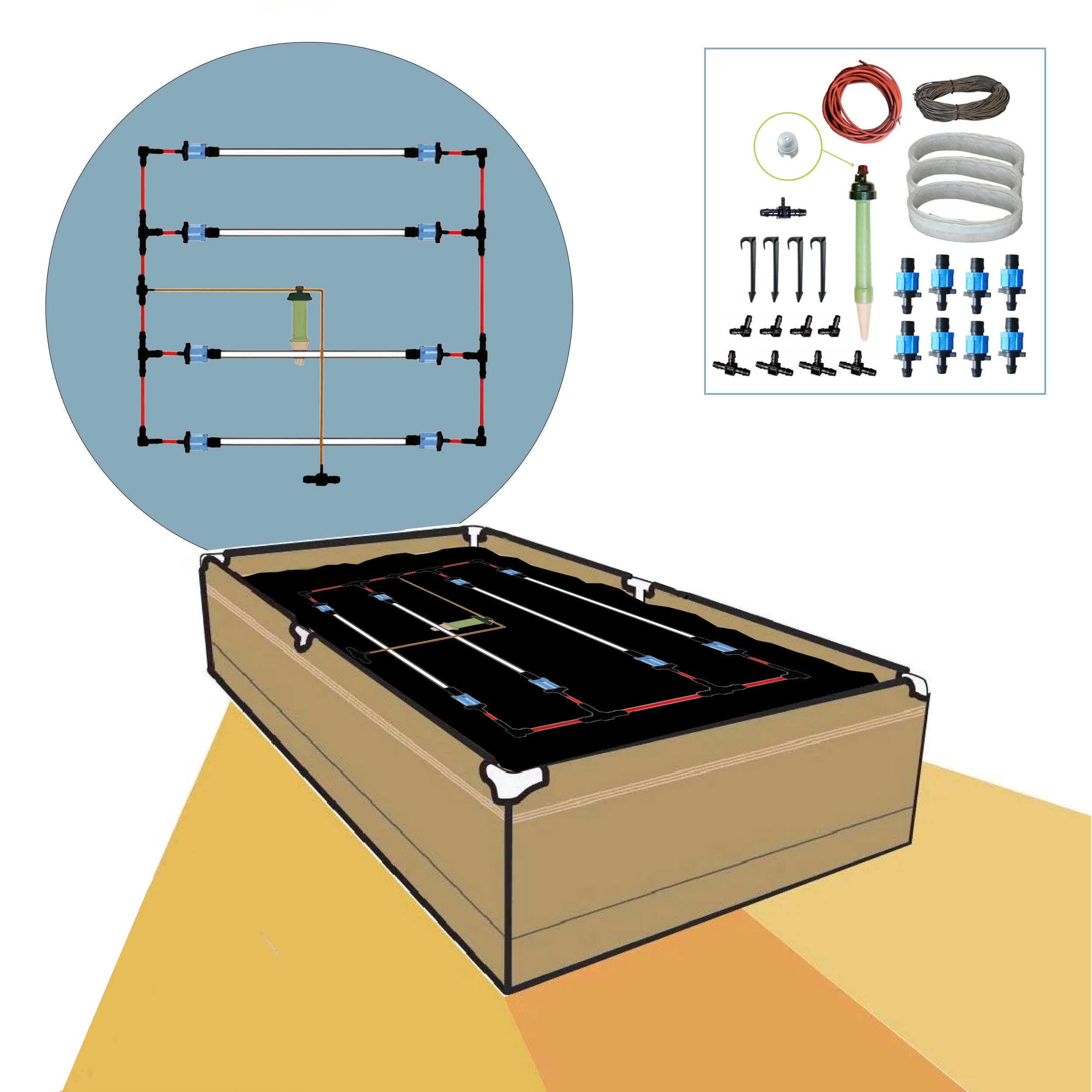Blumat Irrigation for Raised Beds