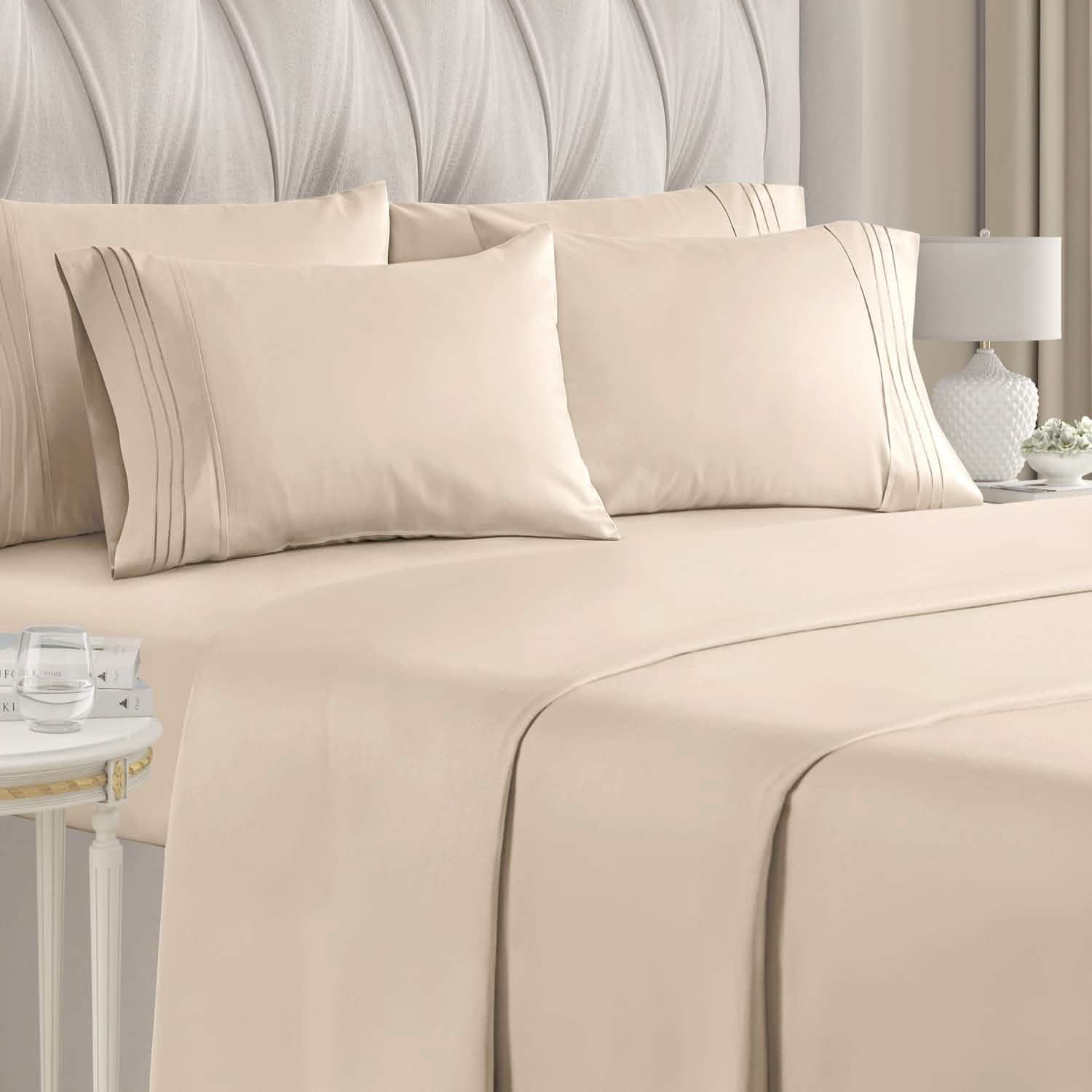 6-Piece Set: Hotel Luxury Bed Sheets