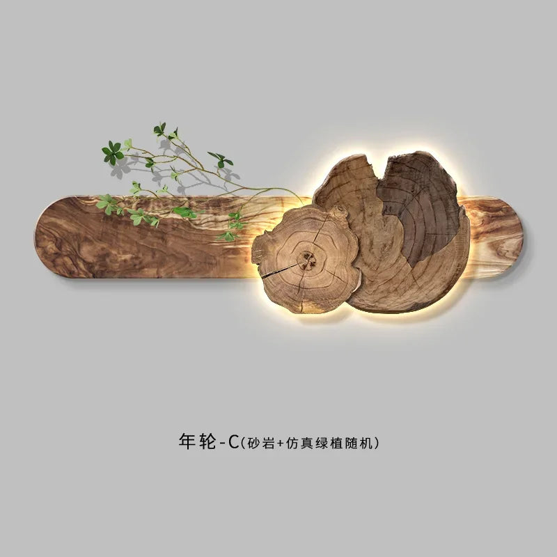 DecorBites™ Elegant Sofa Set with Hanging Paintings and Bedroom Wall Lamp Painting